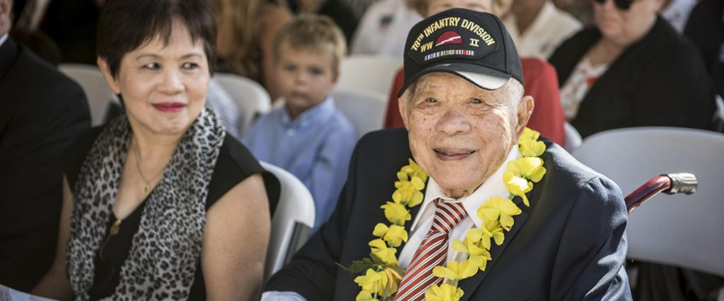 happy veterans day 2016 - World War II veteran Daniel Lau attends a Veterans Day ceremony at the National Memorial Cemetery of the Pacific in Honolulu