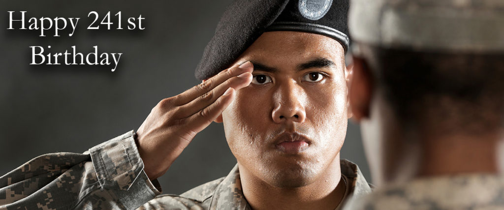 happy 241st birthday us army - in the year 2016