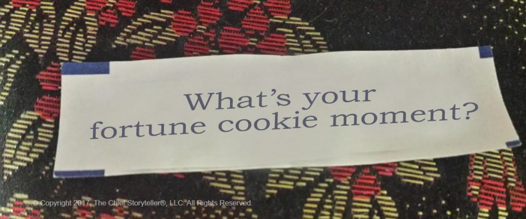 story about customer service, with fortune cookie