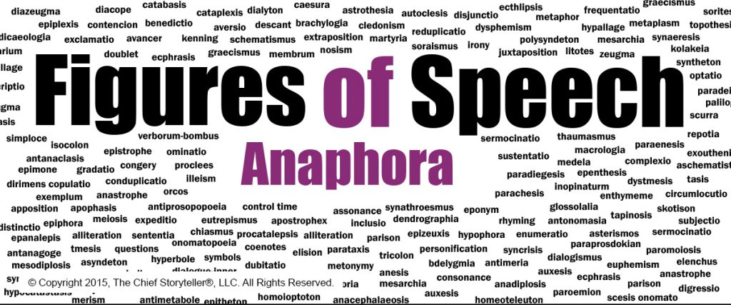 word cloud, hundreds of figure of speech, large text of anaphora