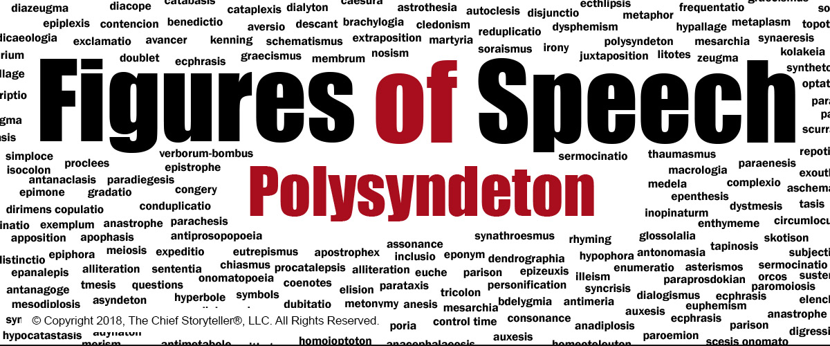 word cloud, hundreds of figure of speech, large text of polysyndeton